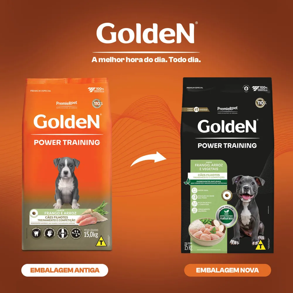 Ração Golden Power Cães Filhotes Training Frango e Arroz — foto 2