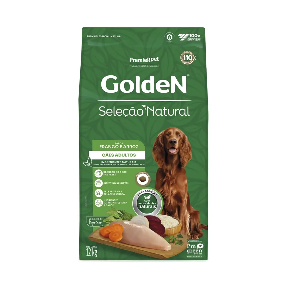 Ração Golden Seleção Natural Cães Adultos Frango e Arroz — foto 3