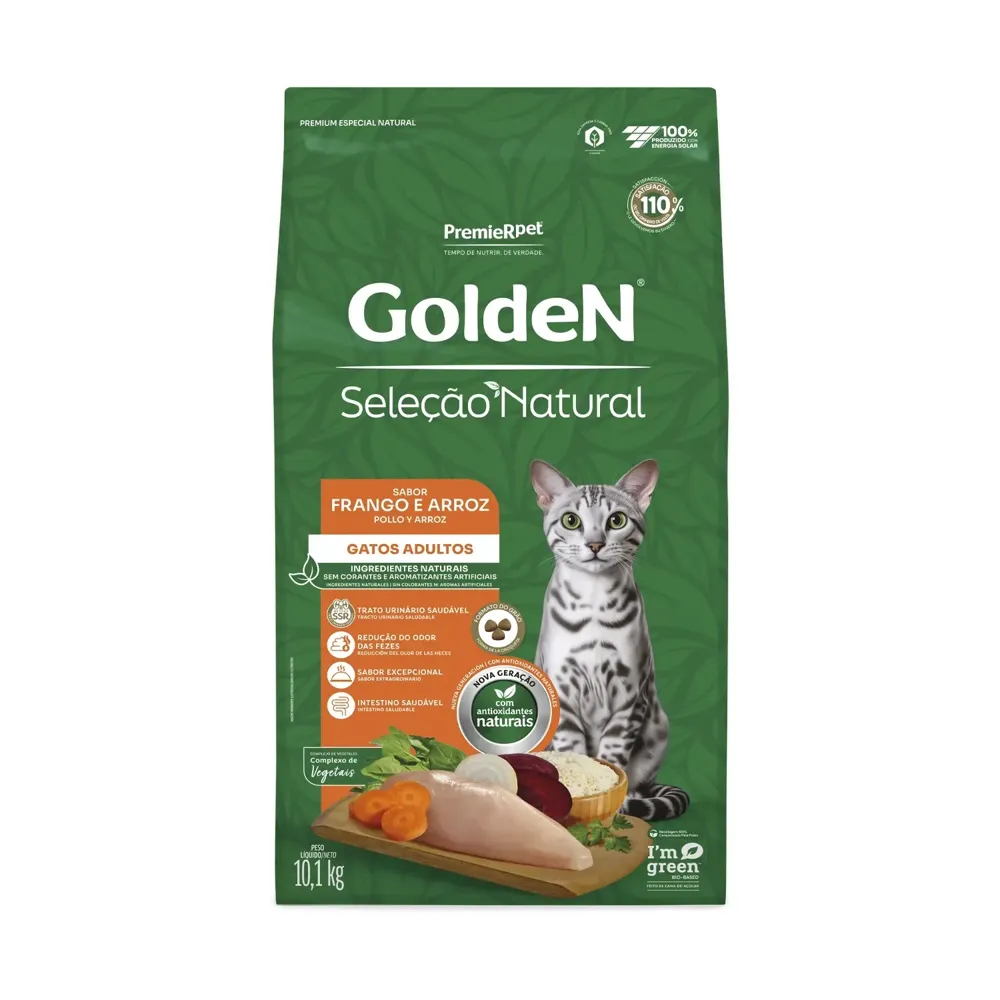 Ração Golden Seleção Natural Gatos Adultos Frango e Arroz — foto 5
