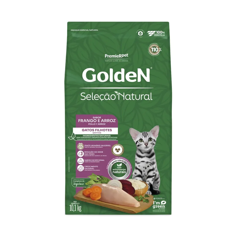 Ração Golden Seleção Natural Gatos Filhotes Frango e Arroz — foto 5