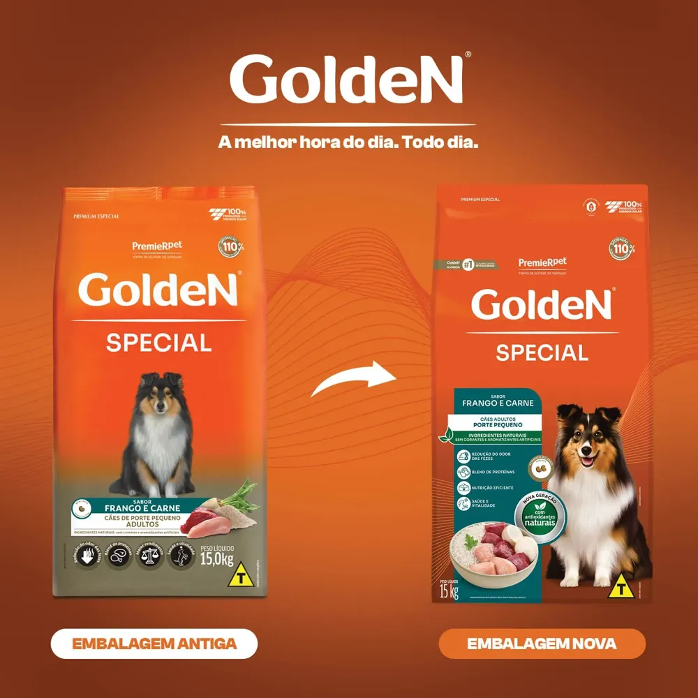 Ração Golden Special Cães Adultos Porte Pequeno Frango e Carne — foto 4