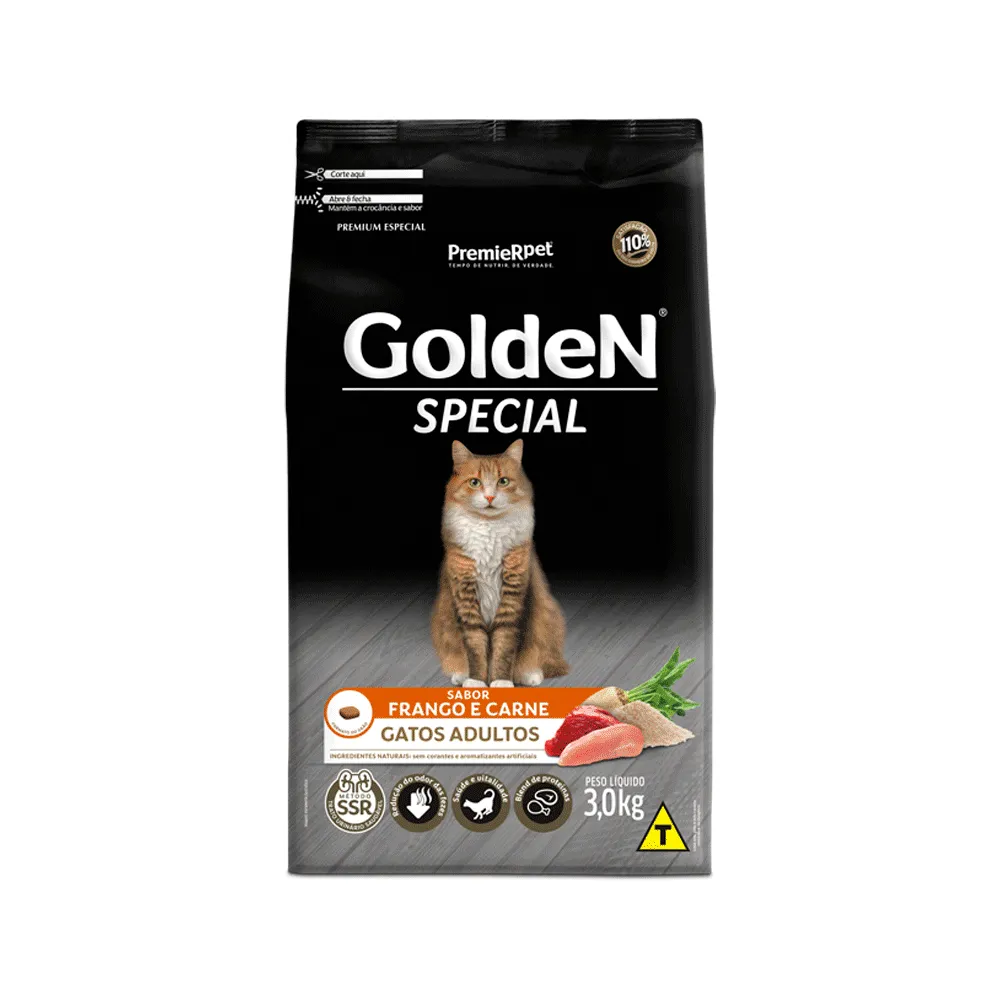 Ração Golden Special Gatos Adultos Frango e Carne — foto 4