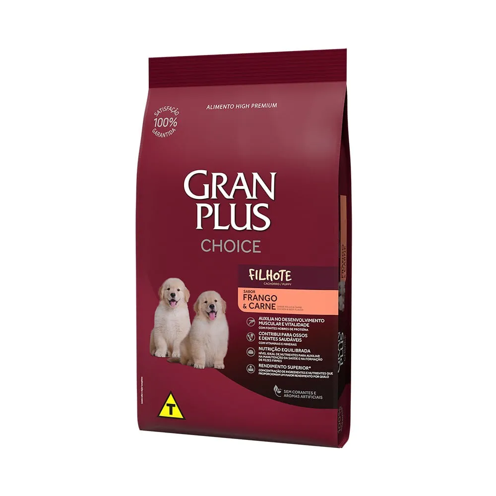 Ração GranPlus Choice Cães Filhotes Frango e Carne — foto 2