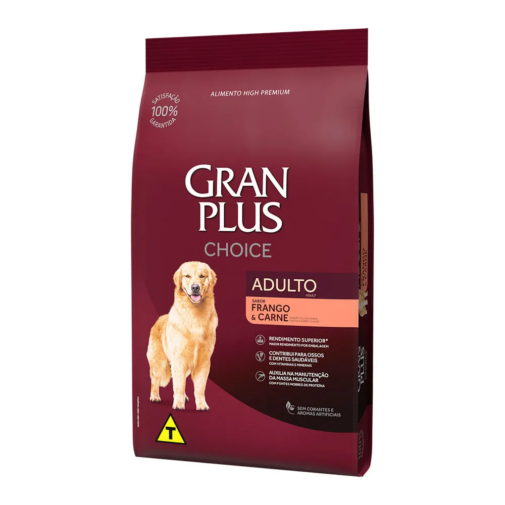 Ração GranPlus Choice Cães Adultos Frango e Carne — foto 2