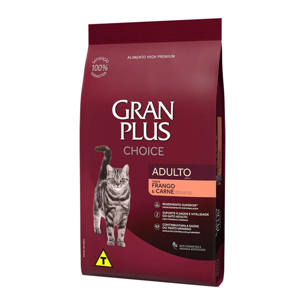 Ração GranPlus Choice Gatos Adultos Frango e Carne — foto 2