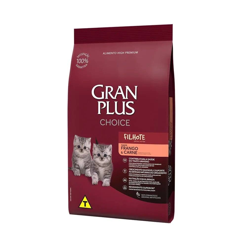 Ração GranPlus Choice Gatos Filhotes Frango e Carne — foto 2