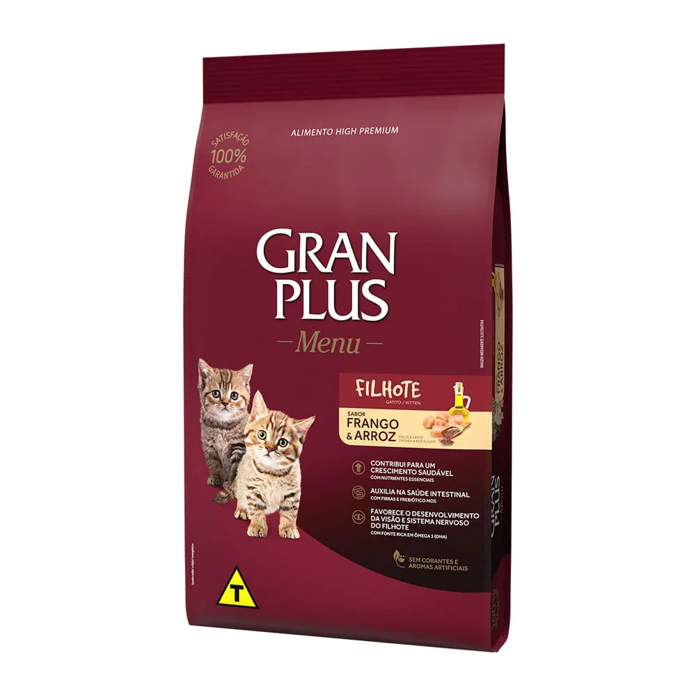 Ração GranPlus Menu Gatos Filhotes Frango e Arroz — foto 2