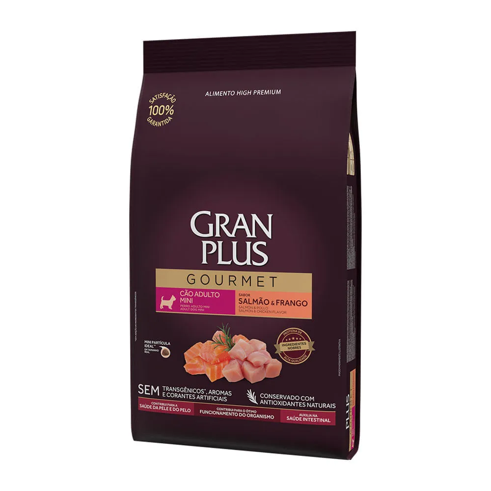 Ração GranPlus Gourmet Cães Adultos Mini Salmão e Frango — foto 2