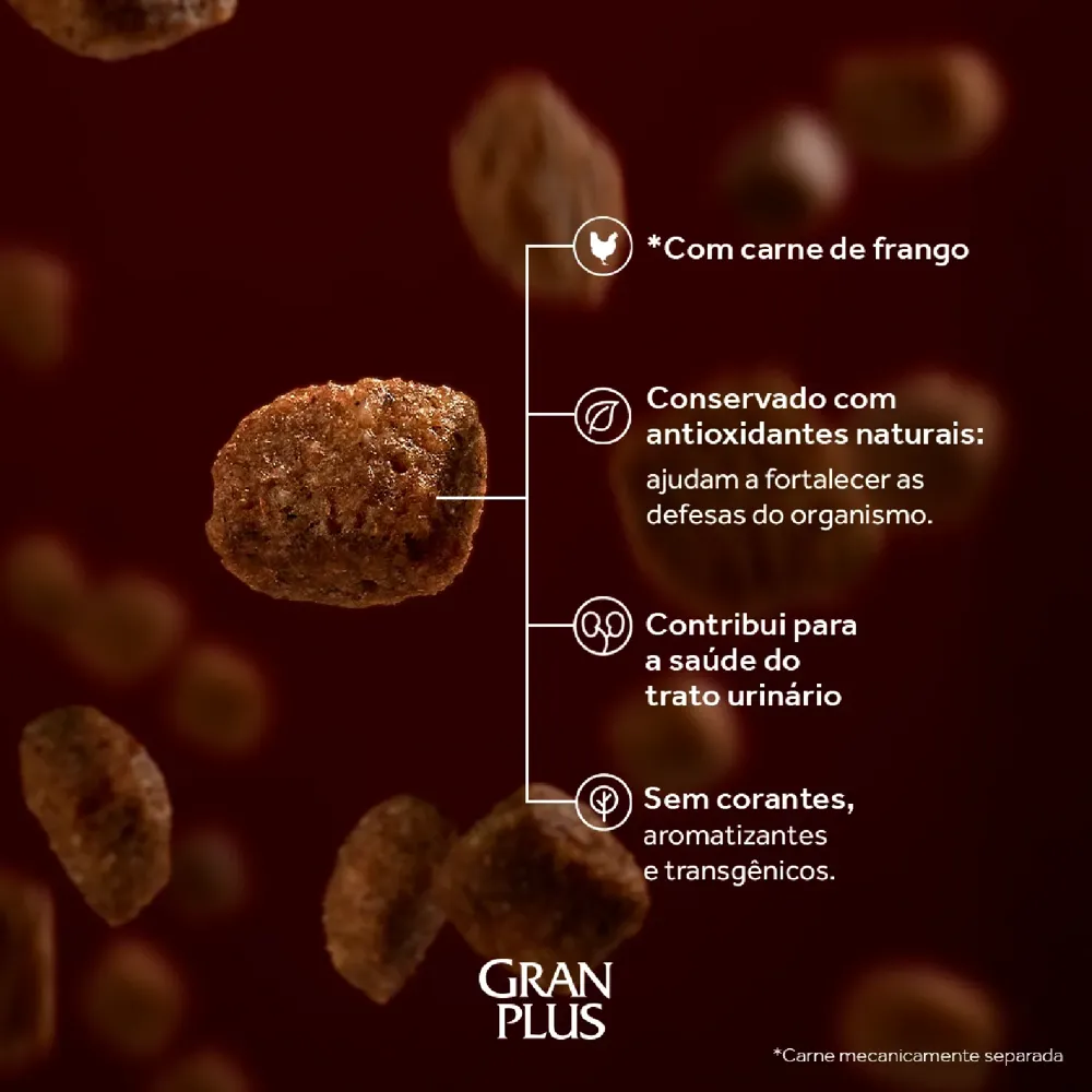Ração GranPlus Gourmet Gatos Filhotes Salmão e Frango — foto 4
