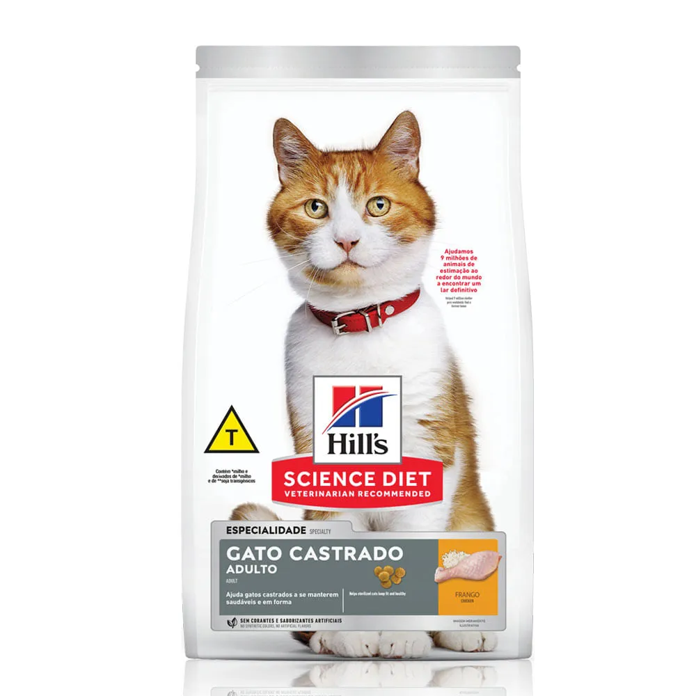 Ração Hill's Indoor Gatos Adultos Castrados Frango