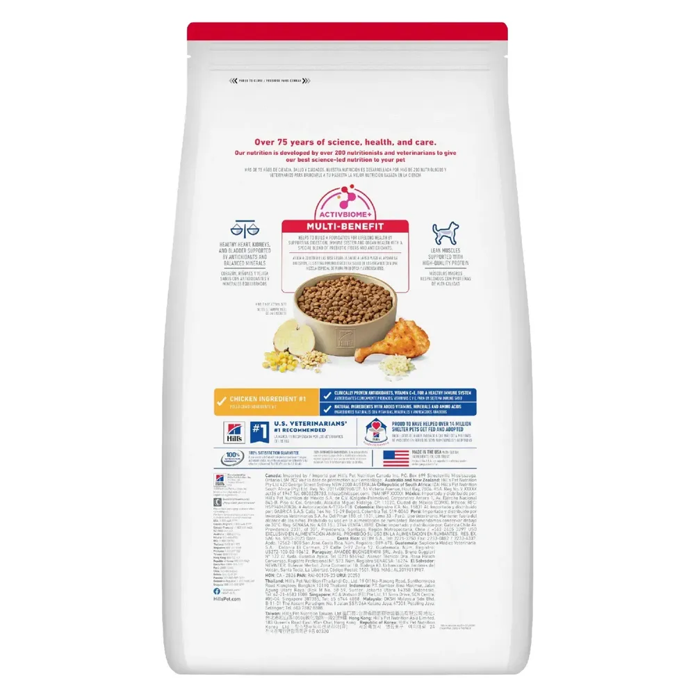 Ração Hill's Science Diet Adulto 7+ Pedaços Pequenos Cães Idosos Sabor Frango — foto 2