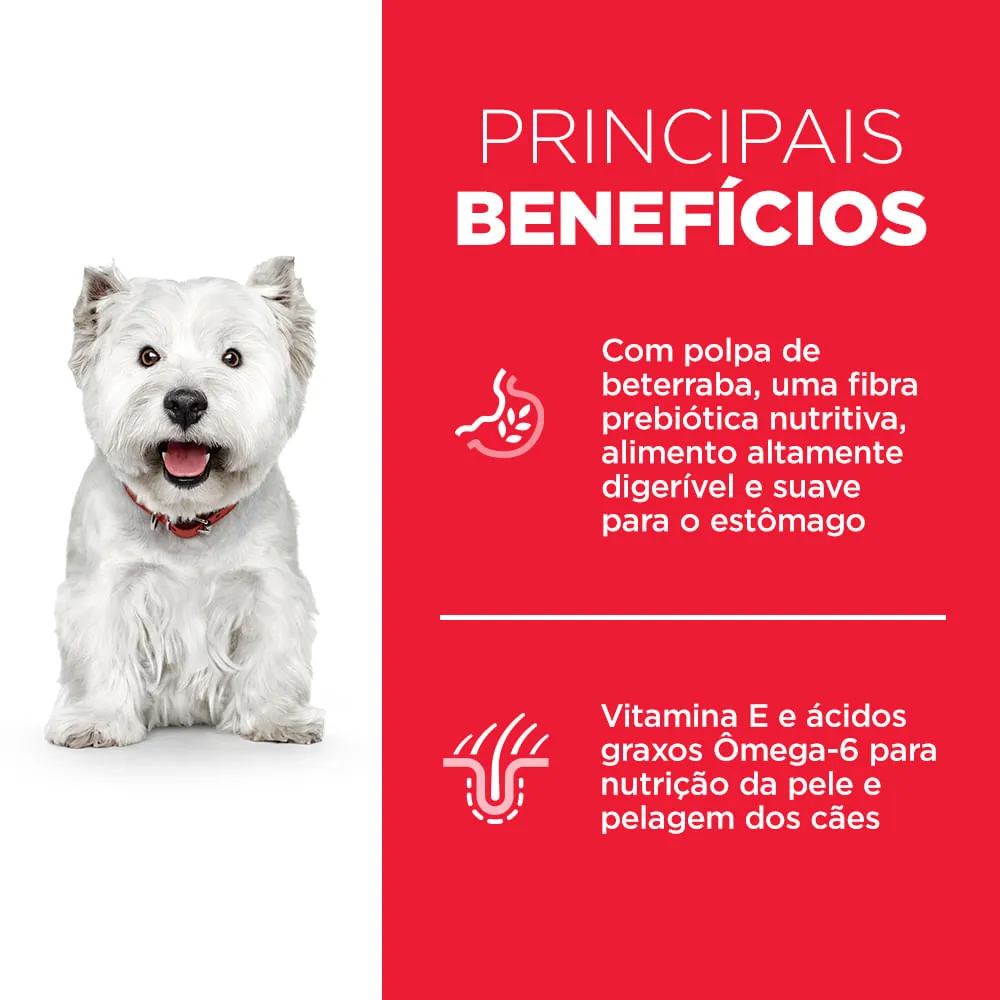Ração Hill's Science Diet Pedaços Pequenos Cães Adultos Pele Sensível Sabor Frango — foto 5