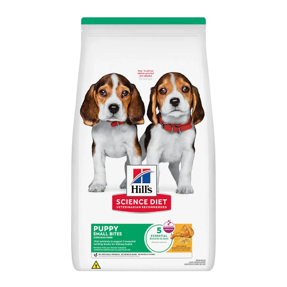 Ração Hill's Science Diet Pedaços Pequenos Cães Filhotes Sabor Frango