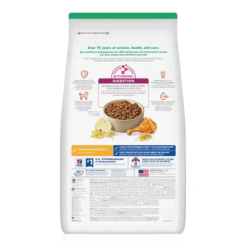 Ração Hill's Science Diet Cães Filhotes Raças Grandes Sabor Frango — foto 3
