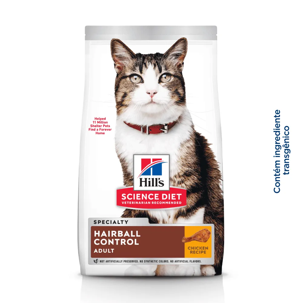 Ração Hill's Science Diet Controle Bolas de Pelo para Gatos Adultos Sabor Frango — foto 3