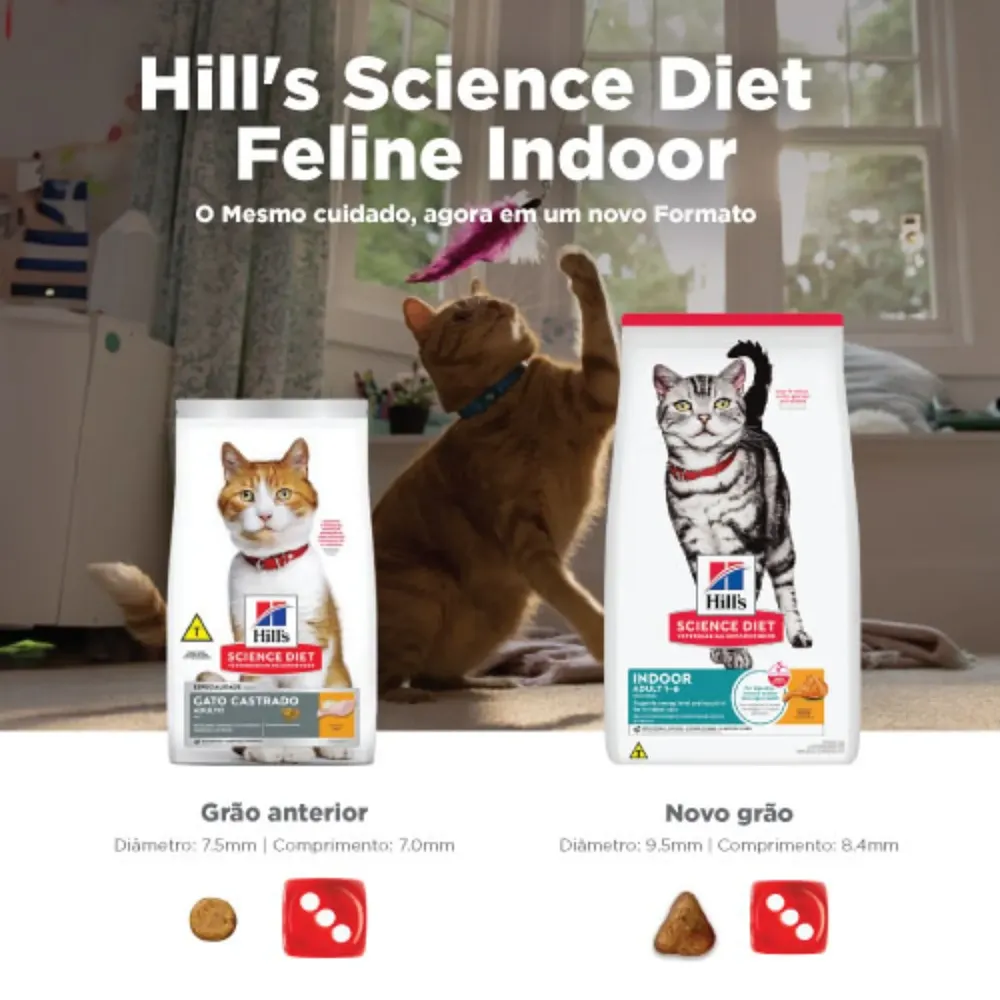 Ração Hill's Science Diet Indoor Gatos Adultos Castrados Sabor Frango — foto 6