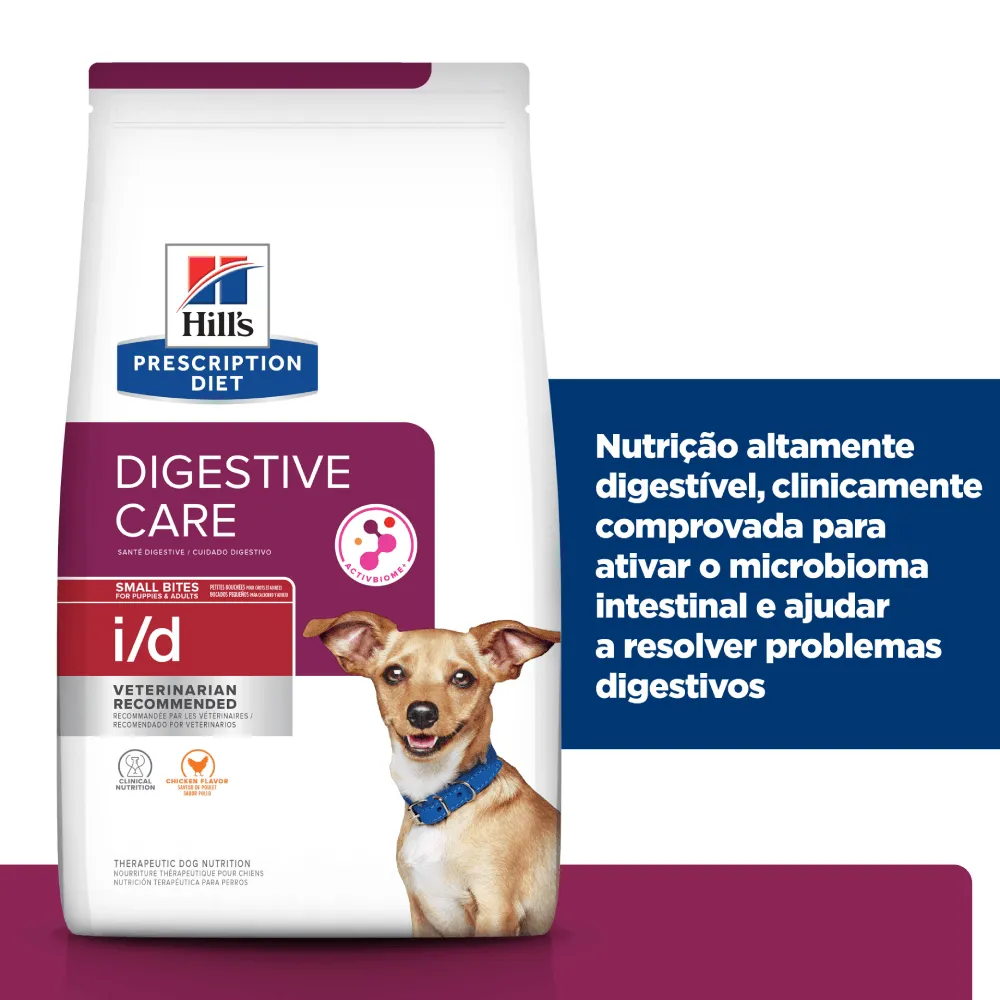 Ração Hill's Prescription Diet I/D Cães Adultos Cuidado Gastrointestinal Pedaços Pequenos — foto 5