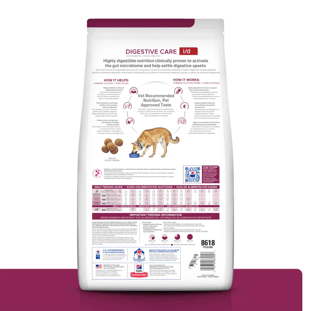 Ração Hill's Prescription Diet I/D Cães Adultos Cuidado Gastrointestinal — foto 4