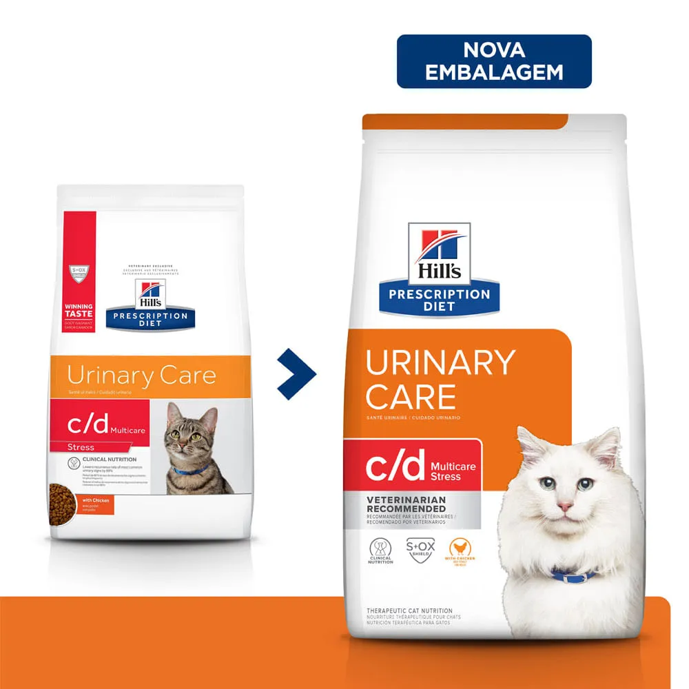 Ração Hill's Prescription Diet C/D Multicare Stress Gatos Adultos Cuidado Urinário — foto 2
