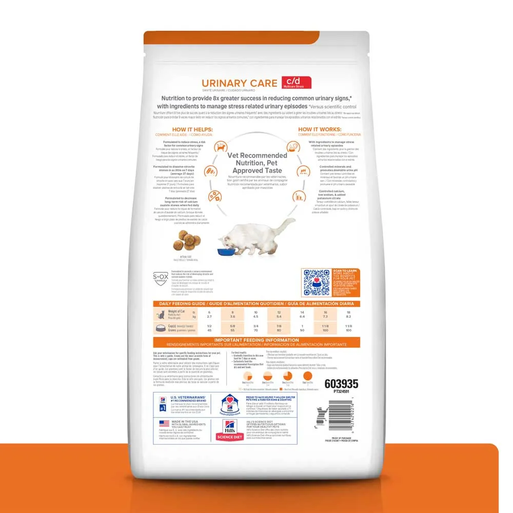 Ração Hill's Prescription Diet C/D Multicare Stress Gatos Adultos Cuidado Urinário — foto 4