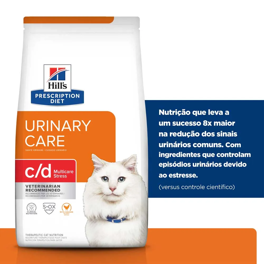 Ração Hill's Prescription Diet C/D Multicare Stress Gatos Adultos Cuidado Urinário — foto 5