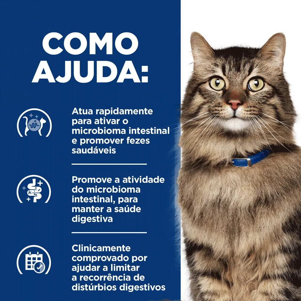 Ração Hill's Prescription Diet GI Biome Stress para Gatos Adultos Gastrointestinal — foto 3