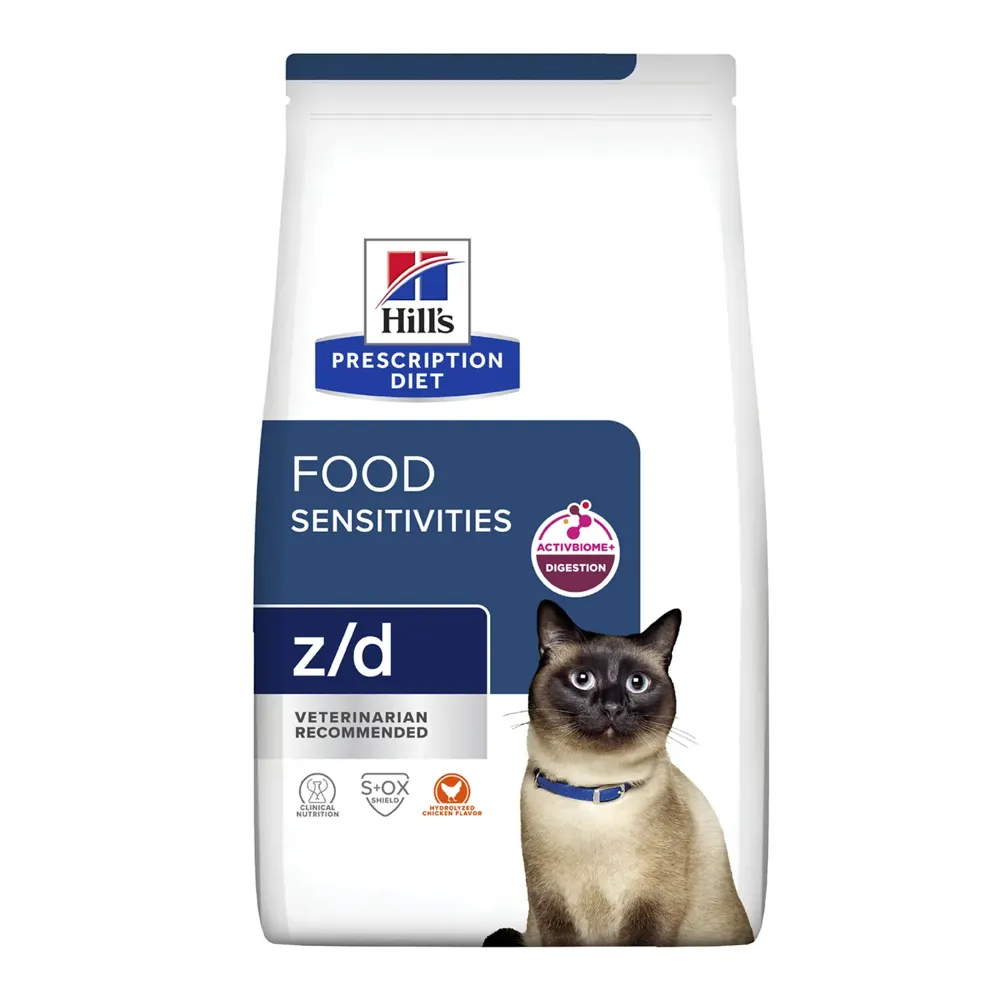 Ração Hill's Prescription Diet Z/D Gatos Adultos Alergias Alimentares e da Pele