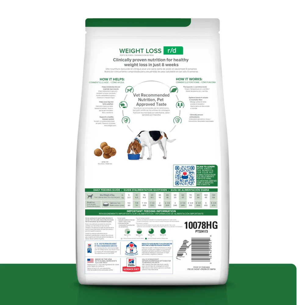 Ração Hill's Prescription Diet R/D Obesidade Cães Adultos — foto 4
