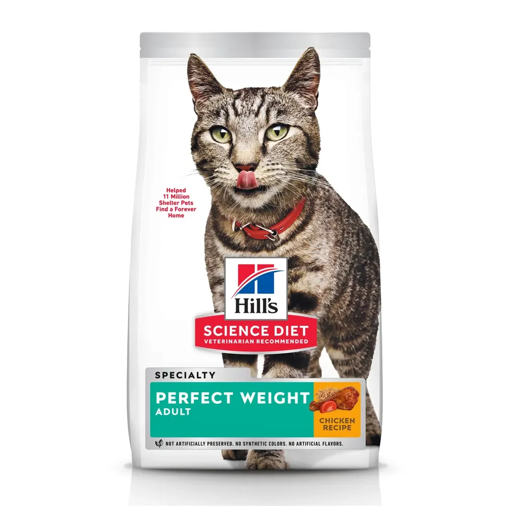 Ração Hill's Science Diet Peso Perfeito para Gatos Adultos Sabor Frango