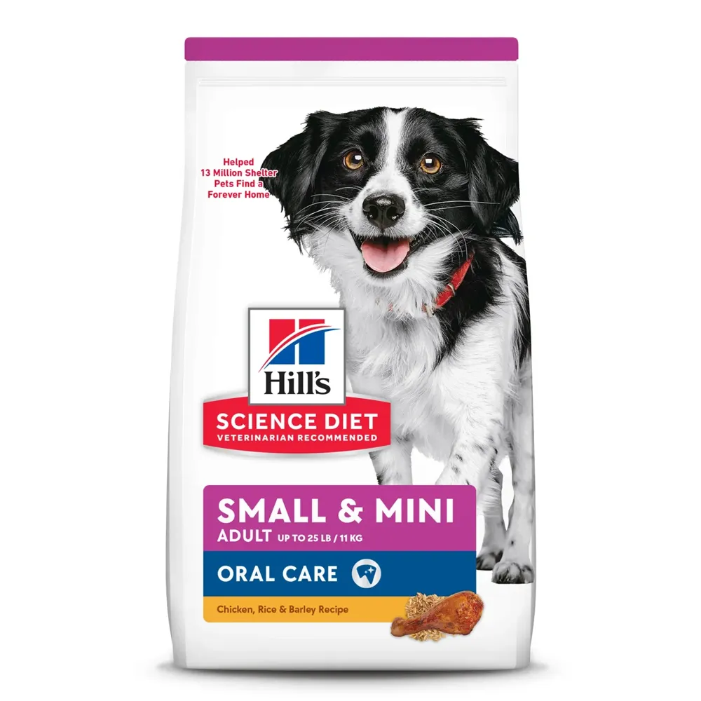 Ração Hill's Science Diet Saúde Dental Pequenos e Mini para Cães Adultos Sabor Frango