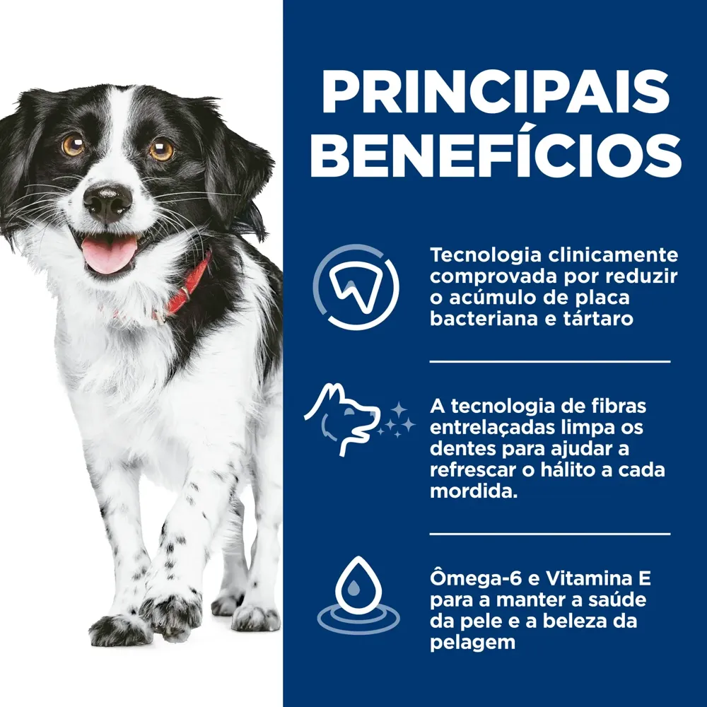 Ração Hill's Science Diet Saúde Dental Pequenos e Mini para Cães Adultos Sabor Frango — foto 3