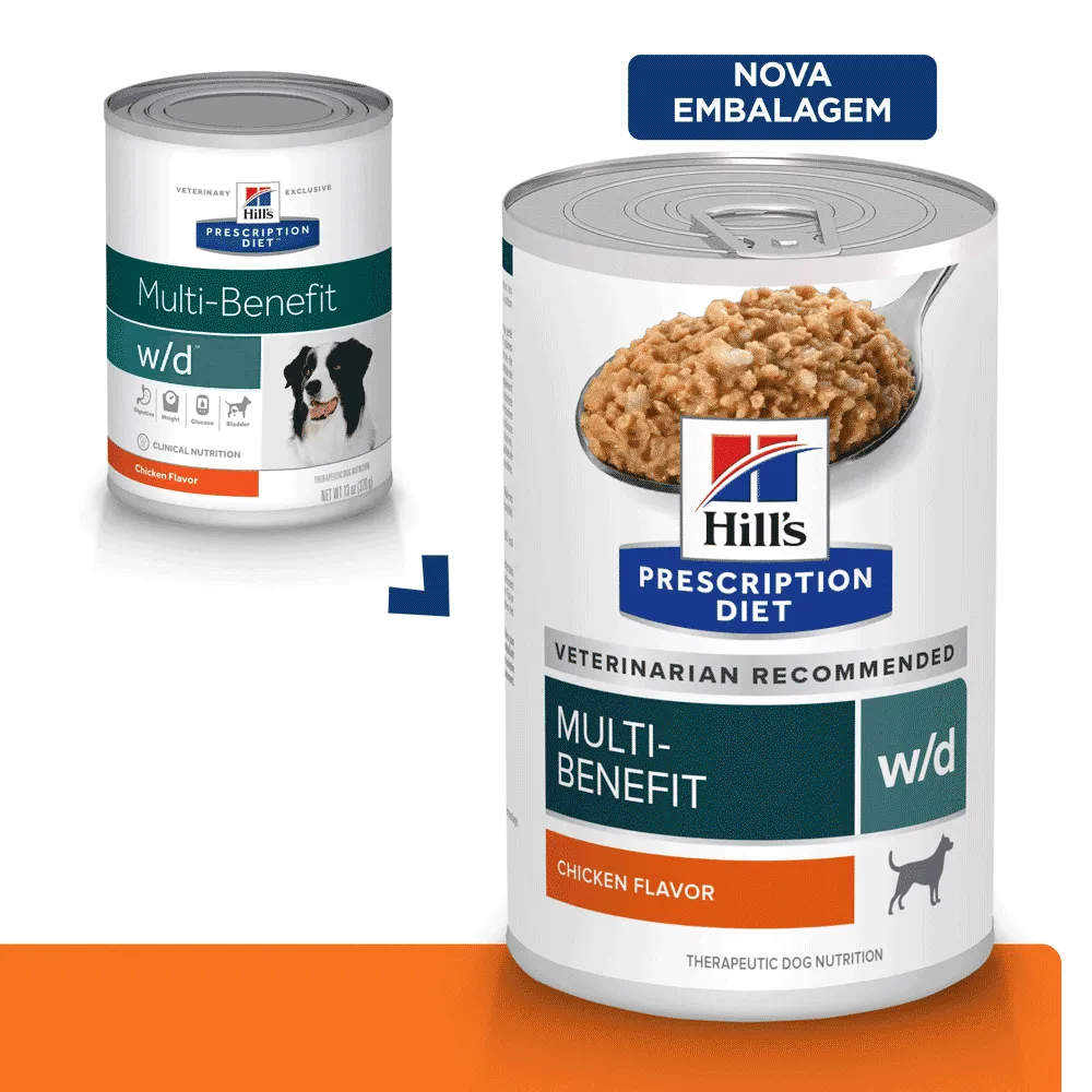 Ração Úmida Hill's Prescription Diet W/D Cães Adultos Controle do Peso e Glicêmico — foto 2