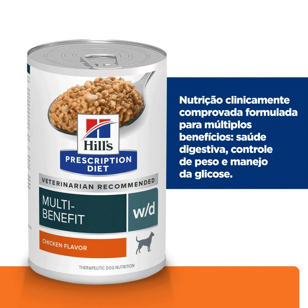 Ração Úmida Hill's Prescription Diet W/D Cães Adultos Controle do Peso e Glicêmico — foto 3