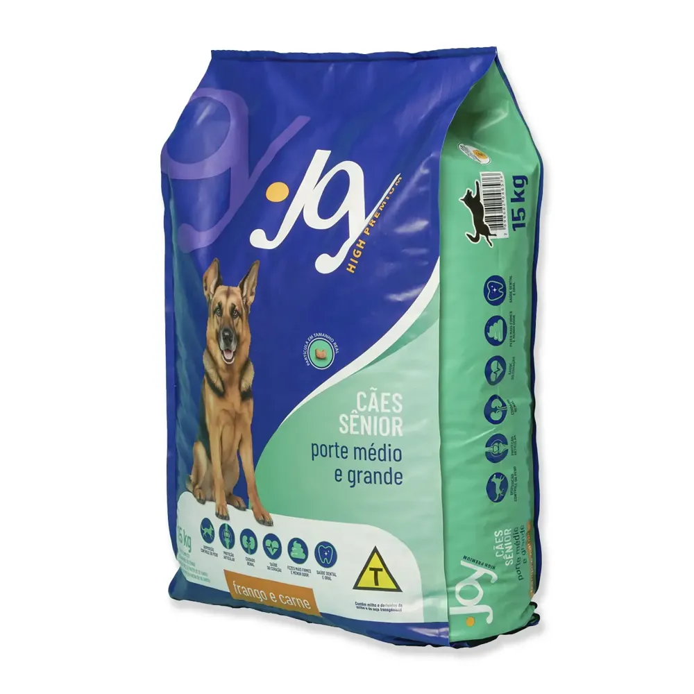 Ração Joy High Premium Cães Sênior Raças Médias e Grandes Frango e Carne — foto 5