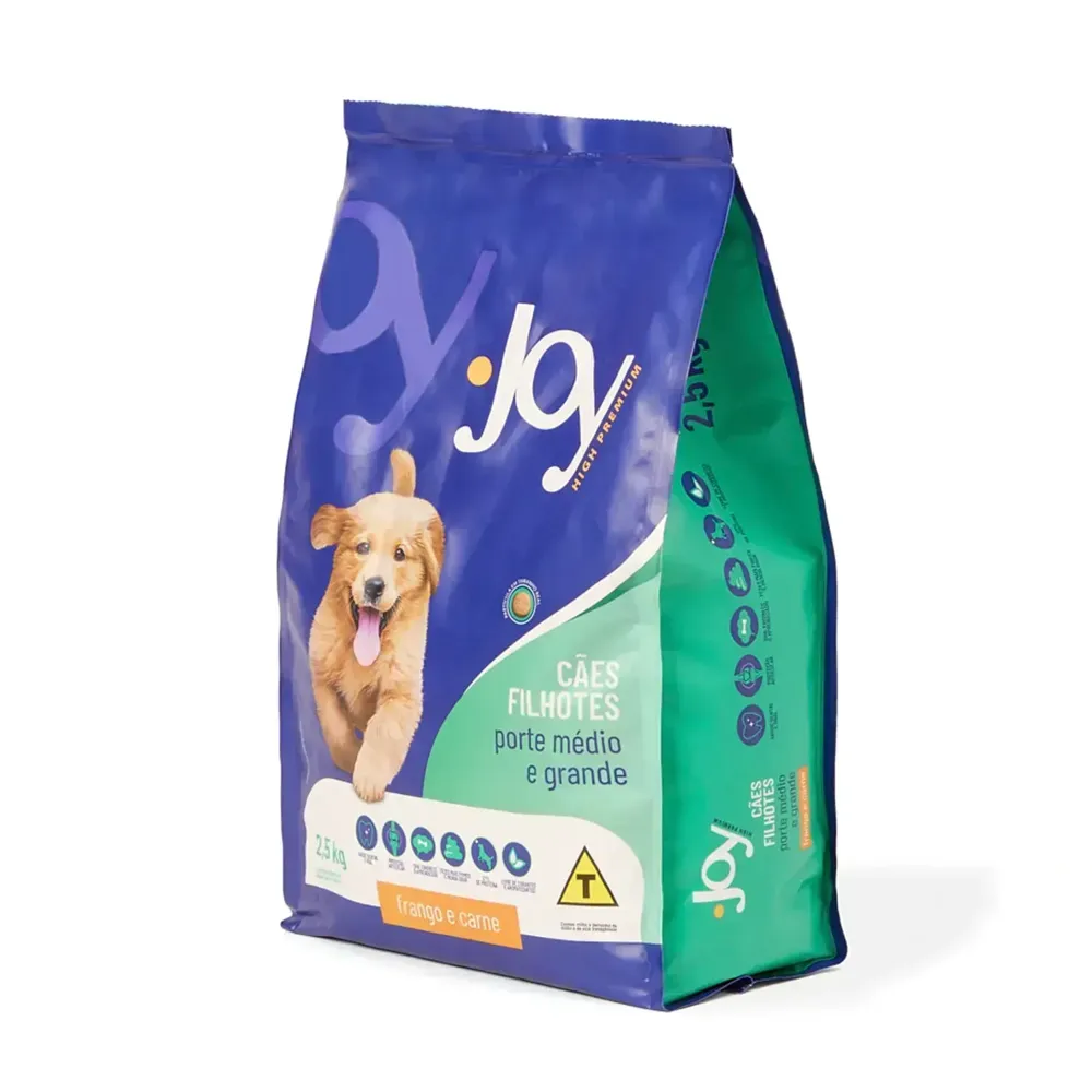 Ração Joy High Premium Cães Filhotes Raças Médias e Grandes Frango e Carne — foto 3