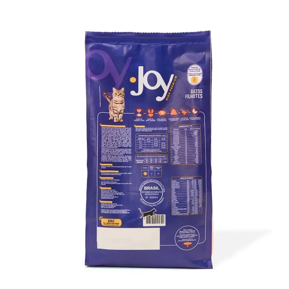 Ração Joy High Premium para Gatos Filhotes Frango — foto 6