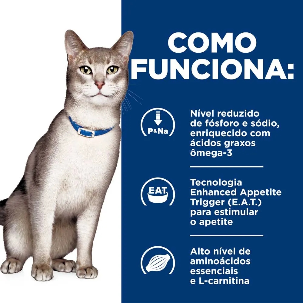 Ração Hill's Prescription Diet K/D Gatos Adultos Cuidado Renal — foto 4