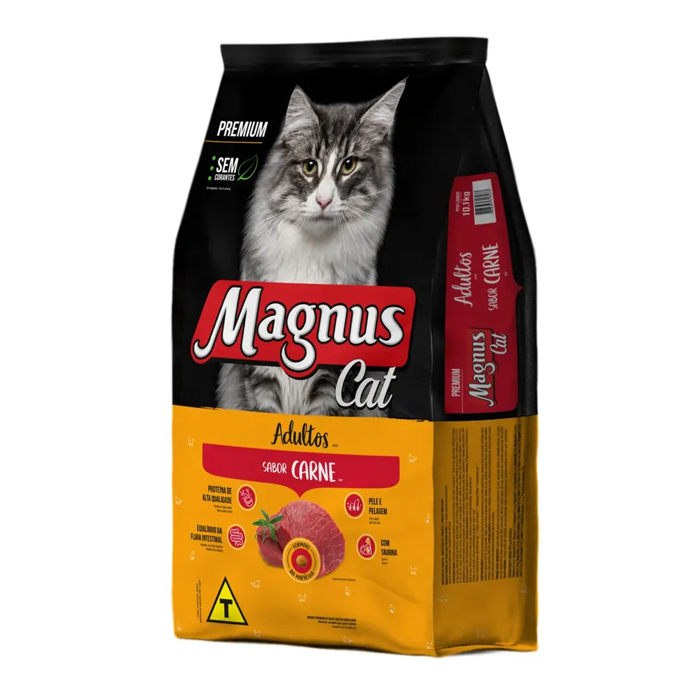 Ração Magnus Cat para Gatos Adultos Carne — foto 3