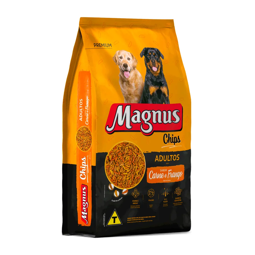 Ração Magnus Chips Cães Adultos Carne e Frango — foto 4