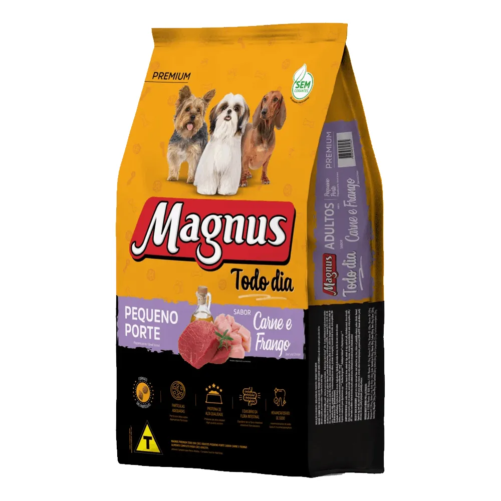 Ração Magnus Todo Dia Cães de Pequeno Porte Carne e Frango — foto 2