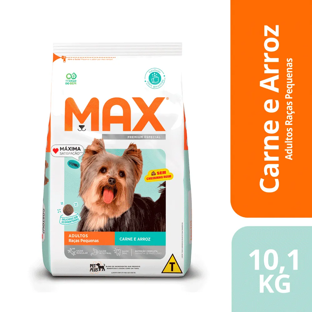 Ração Max para Cães Adultos Raças Pequenas Carne e Arroz — foto 2