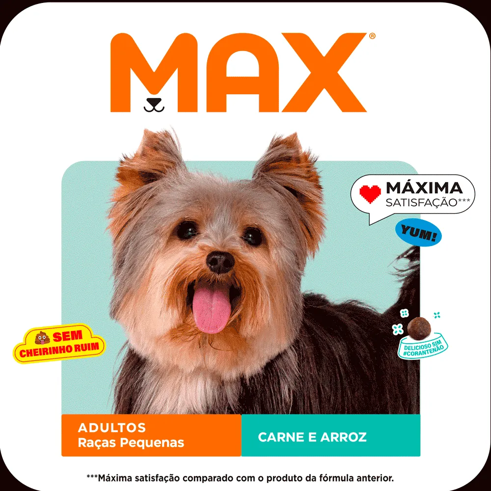 Ração Max para Cães Adultos Raças Pequenas Carne e Arroz — foto 4