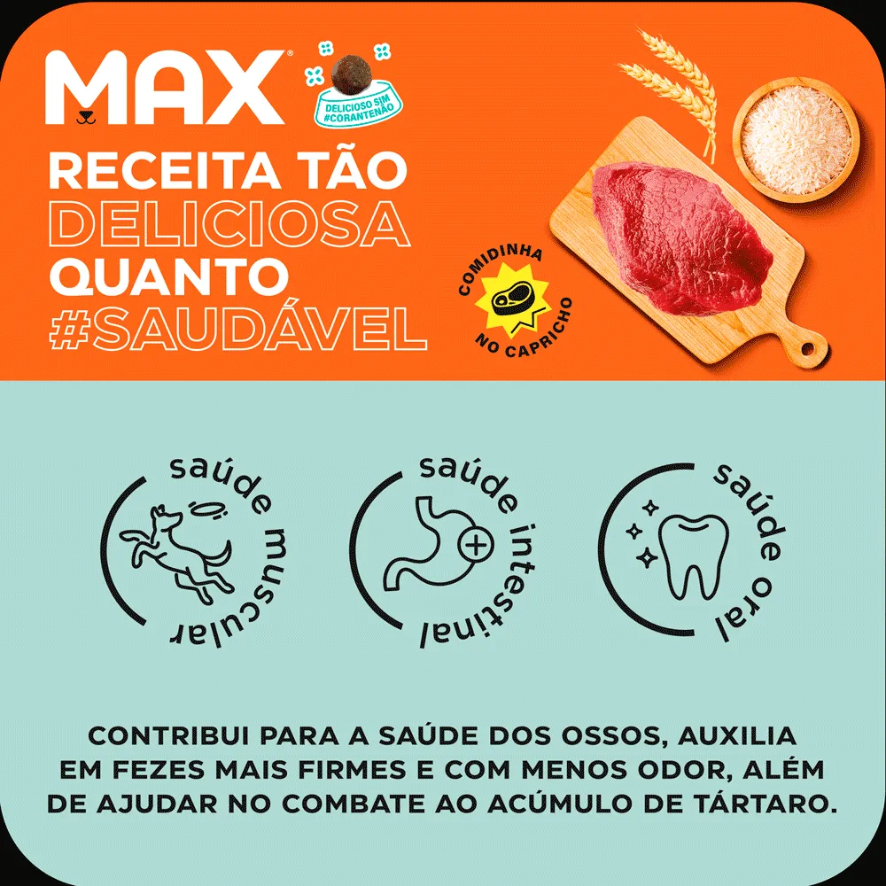 Ração Max para Cães Adultos Raças Pequenas Carne e Arroz — foto 5