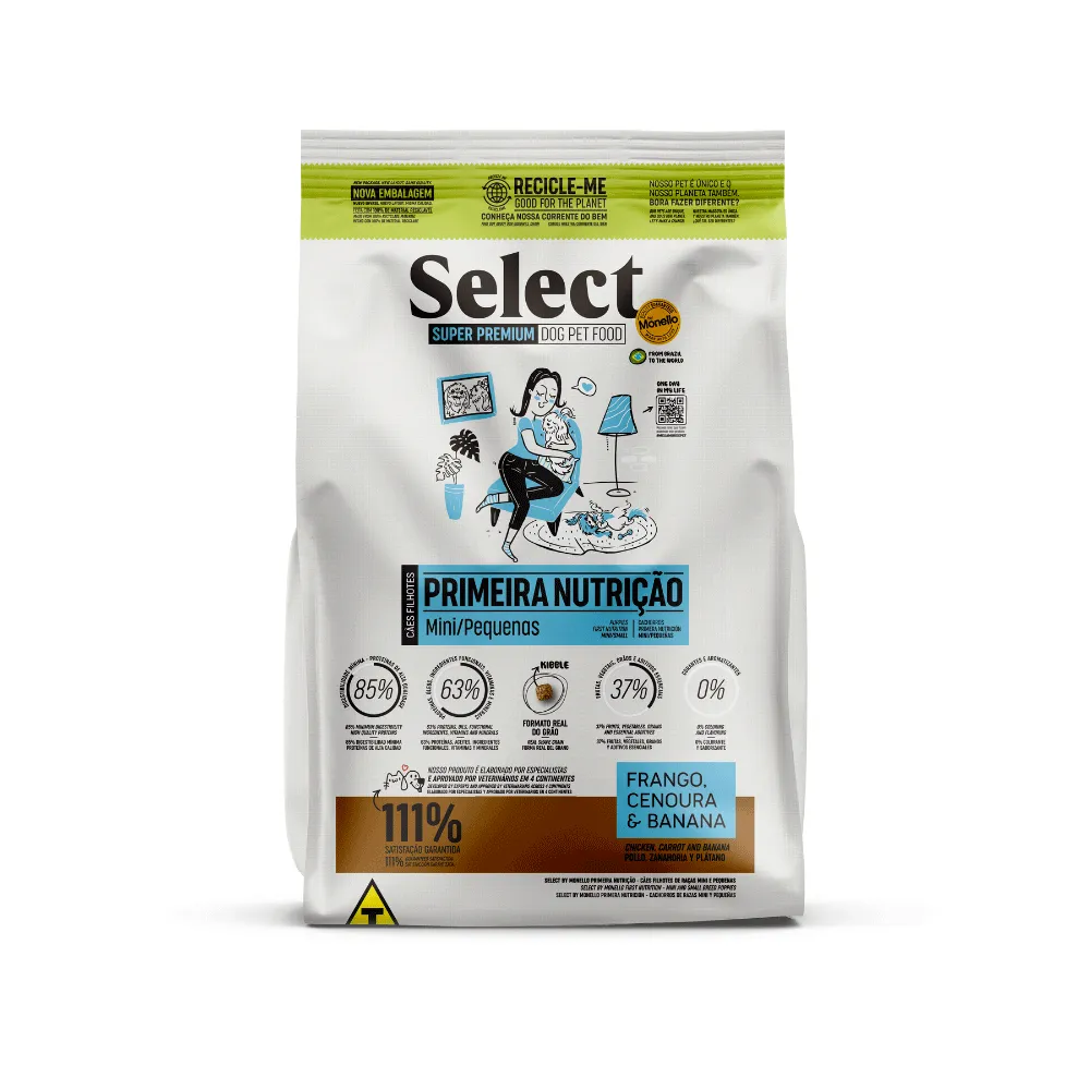 Ração Monello Select Cães Filhotes Raças Mini e Pequenas Primeira Nutrição — foto 2