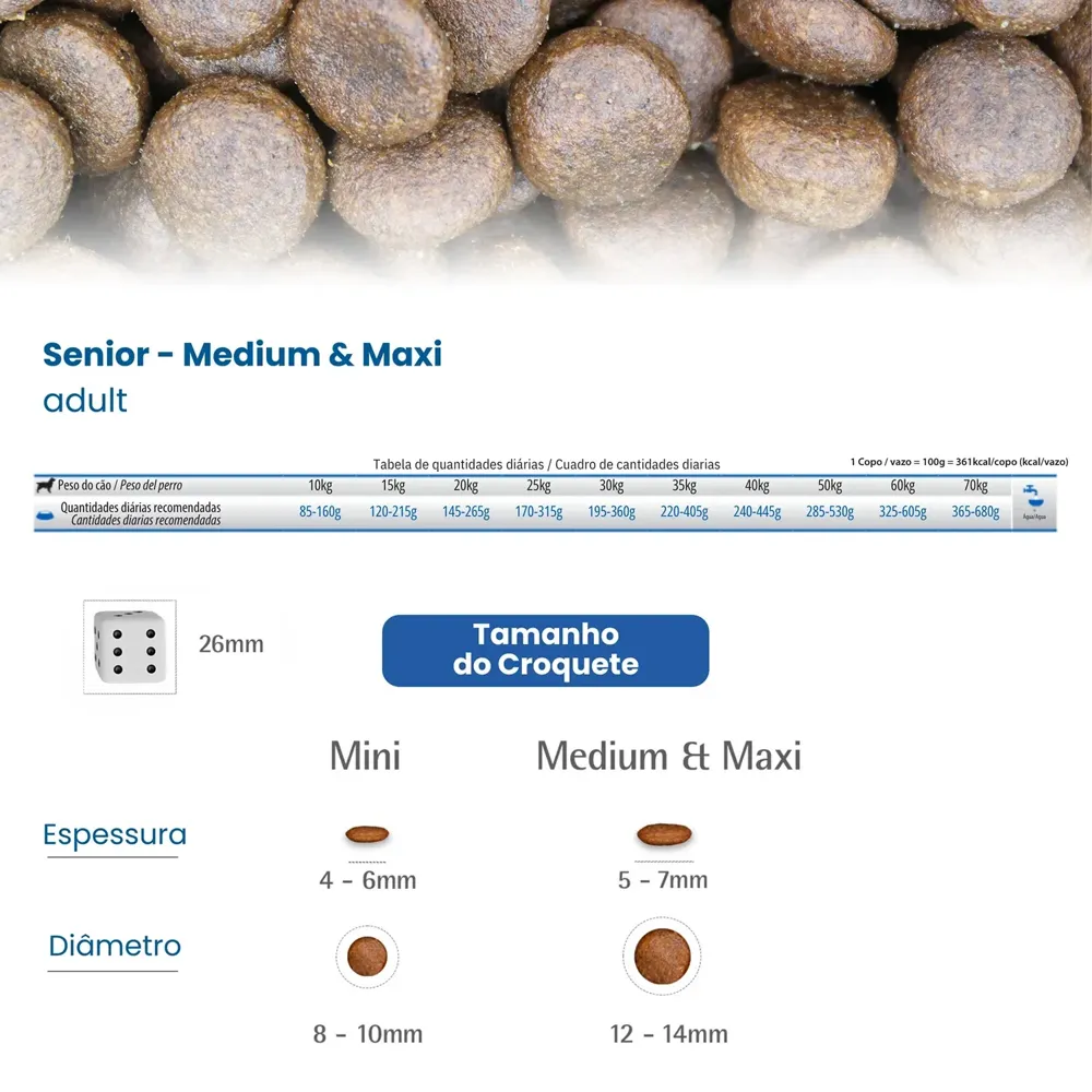 Ração N&D Ancestral Grain Cães Sênior Medium e Maxi Frango — foto 3