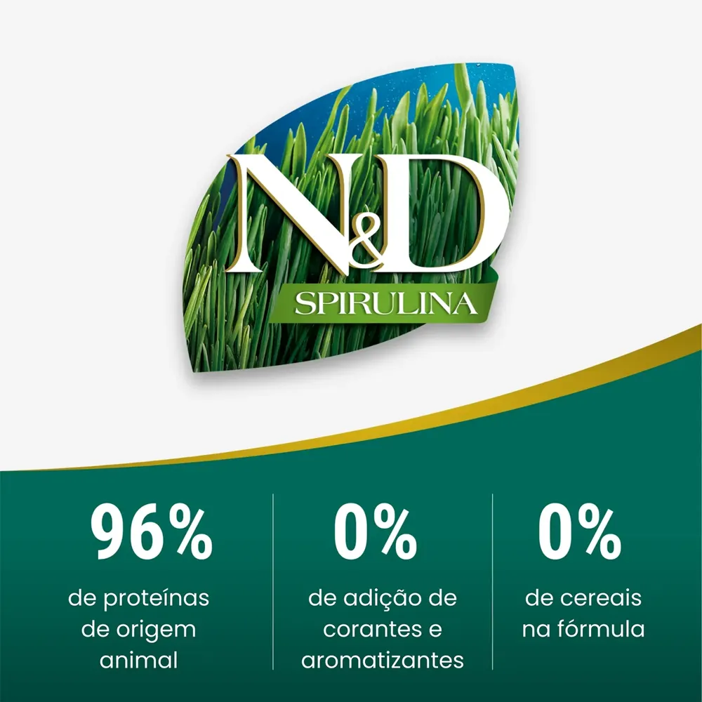 Ração N&D Spirulina Gatos Adultos Castrados Cordeiro — foto 6