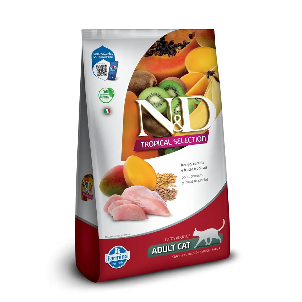 Ração N&D Tropical Selection Gatos Adultos Frango