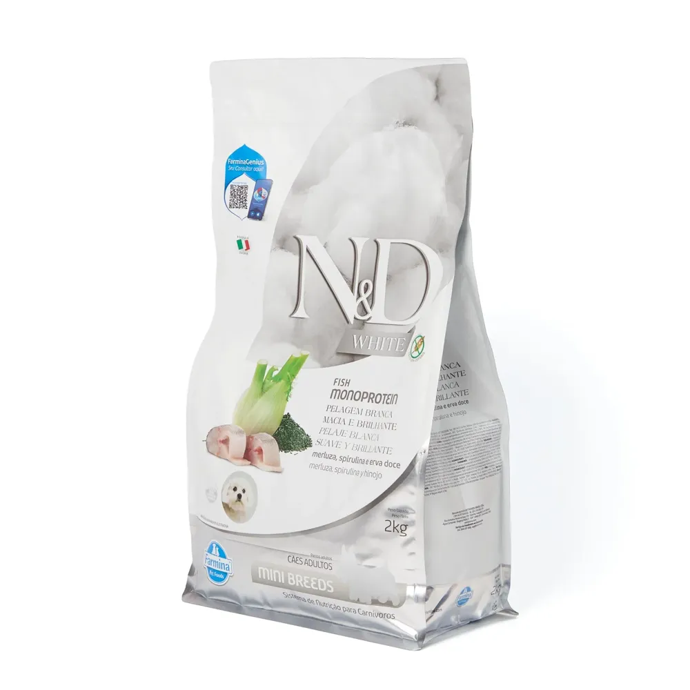 Ração N&D White para Cães Adultos Raças Mini e Pequenas — foto 2