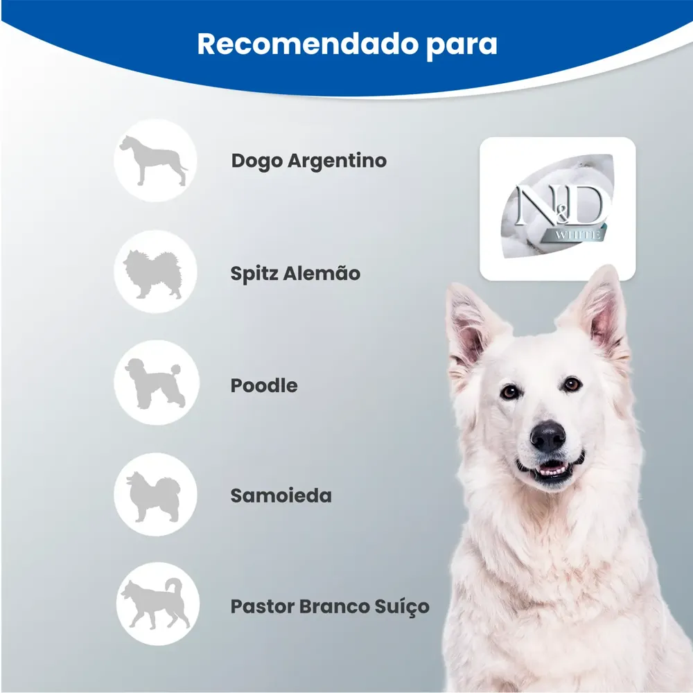 Ração N&D White para Cães Filhotes Raças Médias e Grandes — foto 5