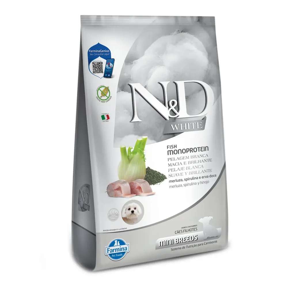Ração N&D White para Cães Filhotes Raças Mini e Pequenas